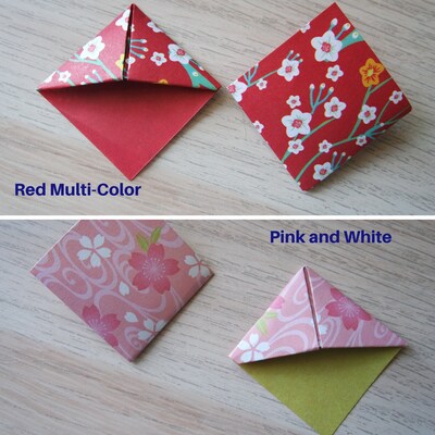 Origami corner bookmark - Cherry Blossom - image5
